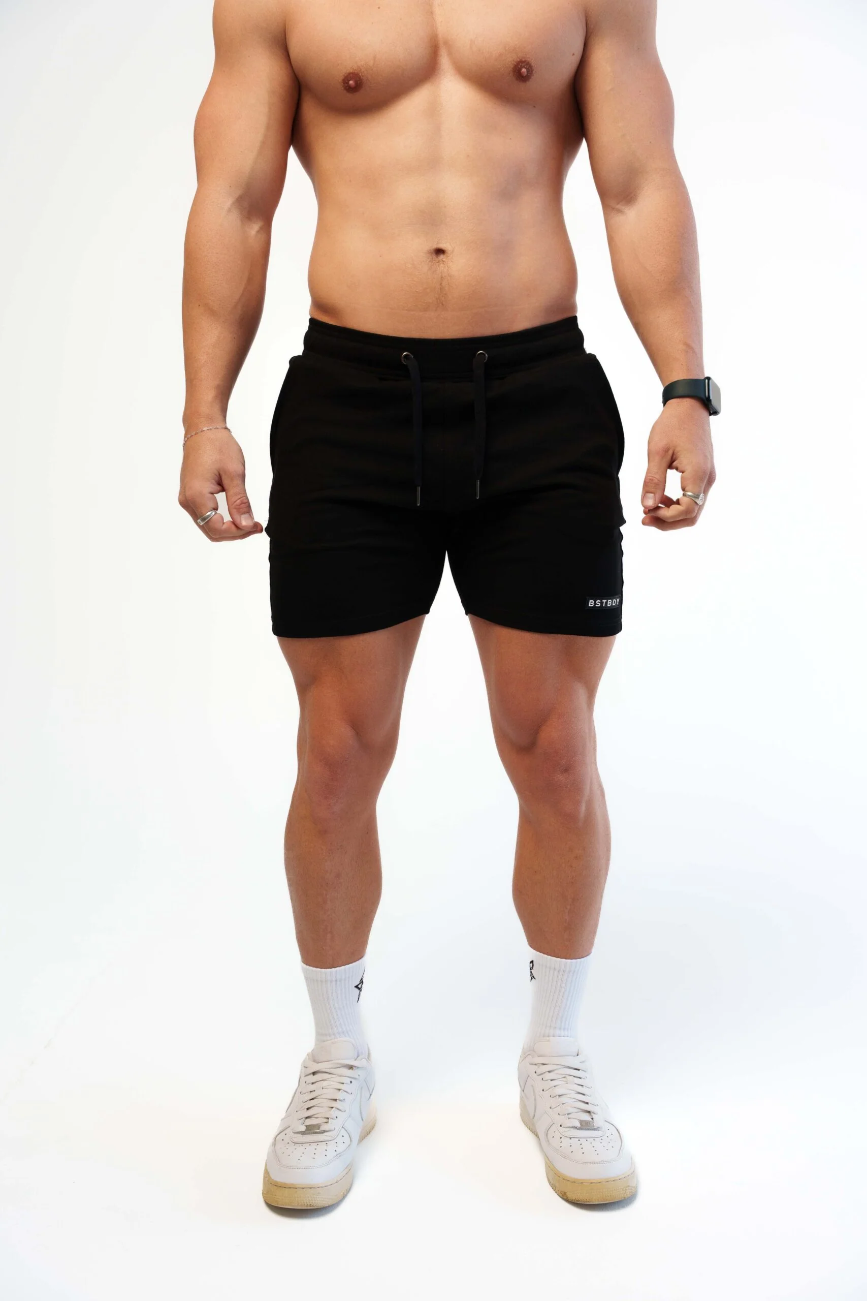 Mens Essential Shorts - Black - Image 5